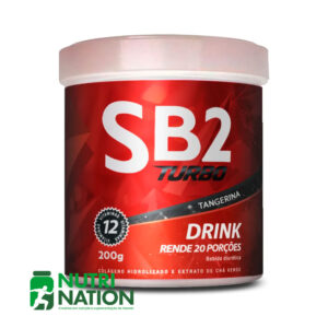Suplemento Sb2 Drink Tangerina Em Pó - Colágeno, Chá Verde